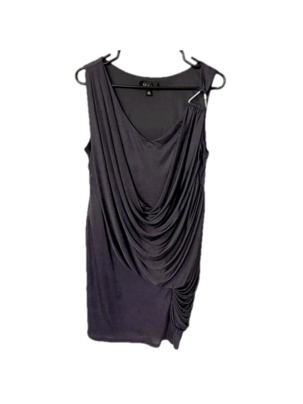 S.L.fashions size 12 drapped little slip on fully lined dress